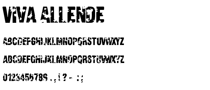 Viva Allende font