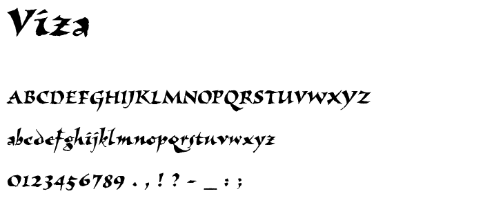 Viza font