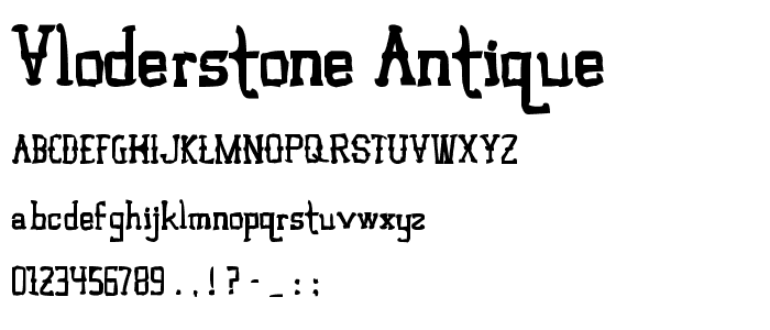 Vloderstone Antique font