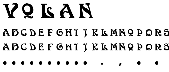 Volan font