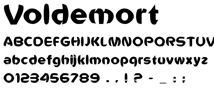 Voldemort font