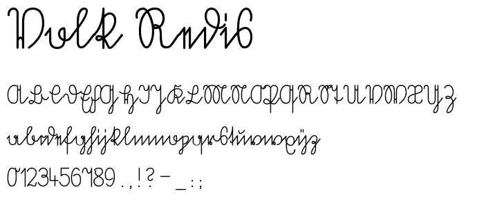 Volk Redis font