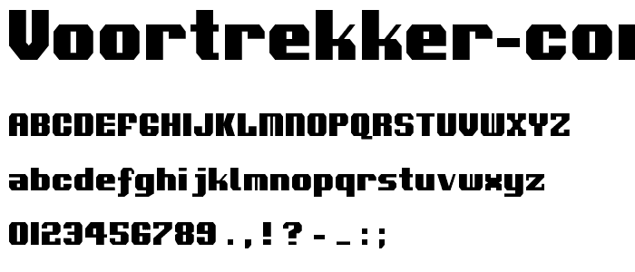 Voortrekker Condensed font