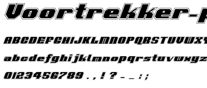 Voortrekker Pro Italic font