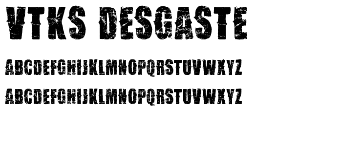 Vtks Desgaste font