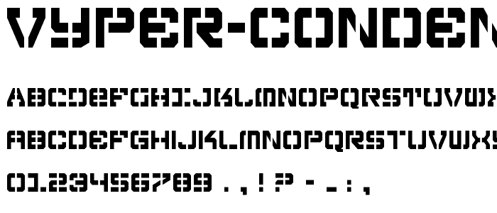 Vyper Condensed font