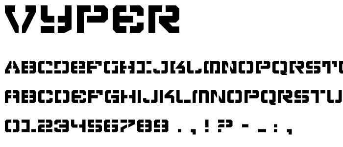 Vyper font