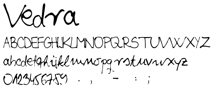 vedra font