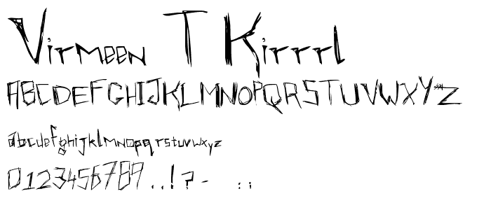 virmeen t_kirrrl font