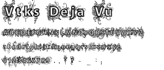 vtks Deja Vu font