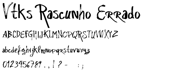 vtks Rascunho Errado font