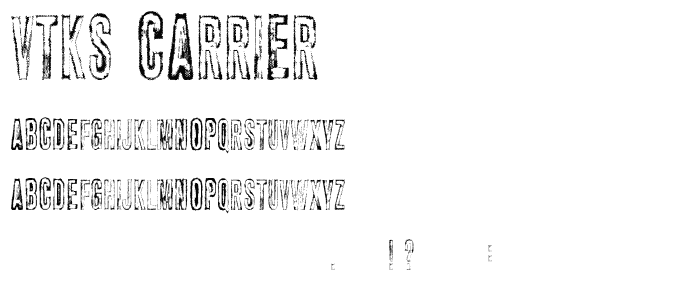 vtks carrier font