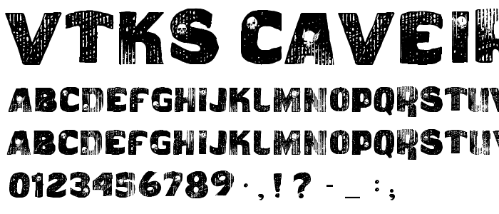 vtks caveirada font