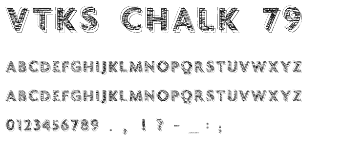 vtks chalk 79 font