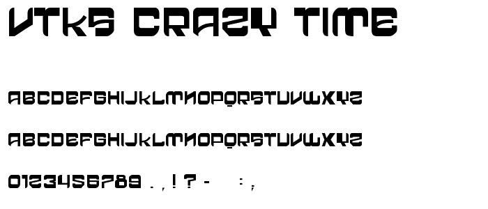 vtks crazy time font