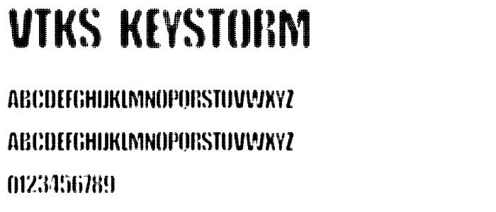 vtks keystorm font