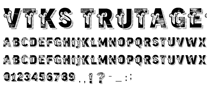 vtks trutagem font