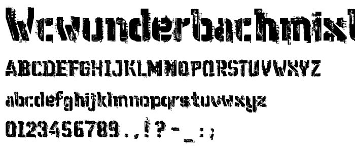 WCWunderbachMixBta font