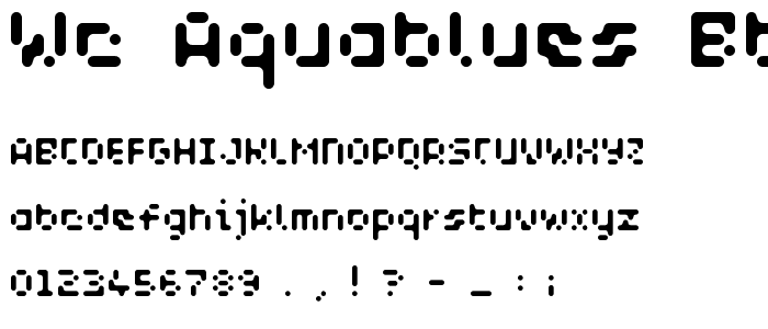 WC_AquaBlues_Bta Bold font