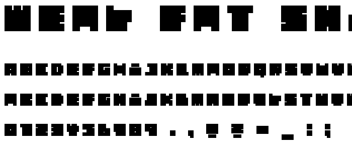 WEAR FAT SHIRT Okay font