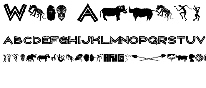 WILD AFRICA font