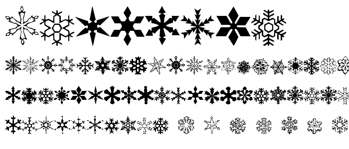 WWFlakes font