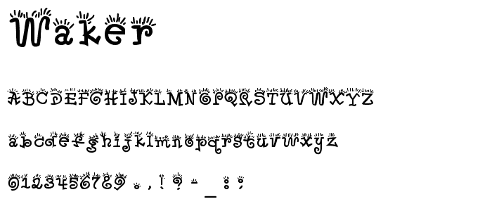 Waker font