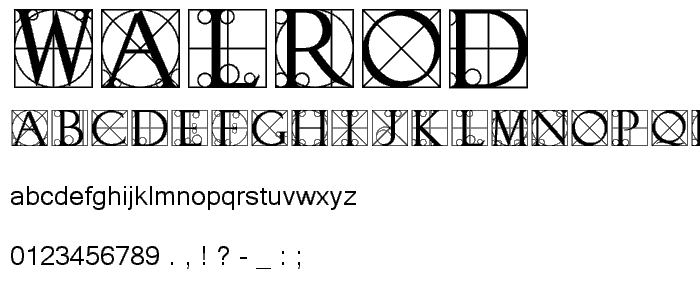 Walrod font