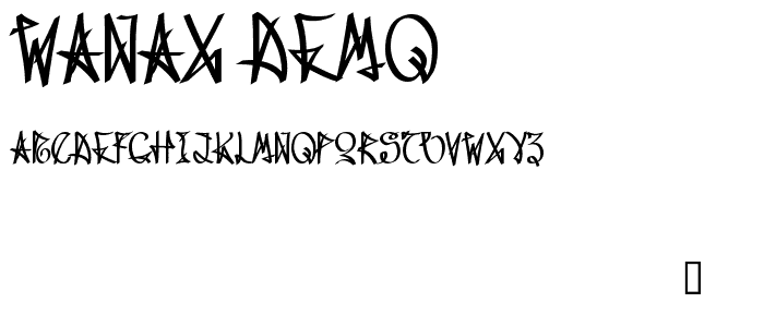 Wanax Demo font