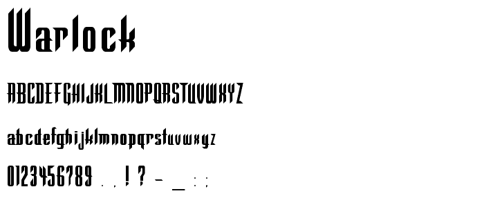 Warlock font