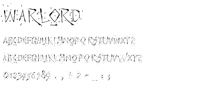 Warlord font