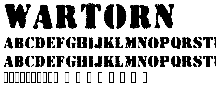 Wartorn font