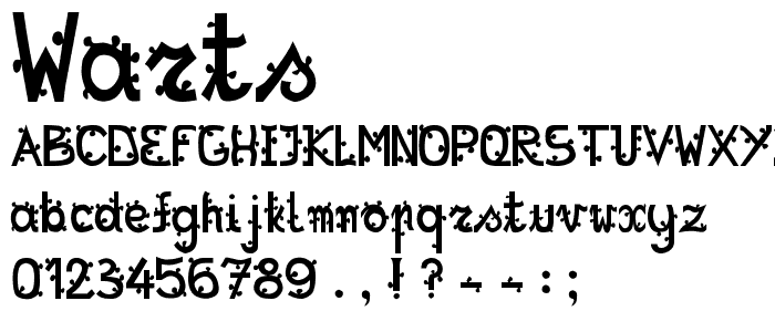 Warts font