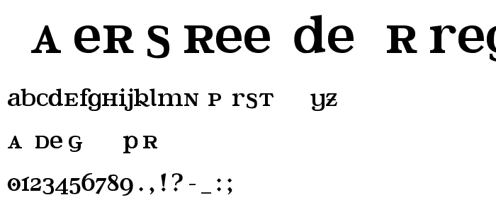 Water Street Detour Regular font