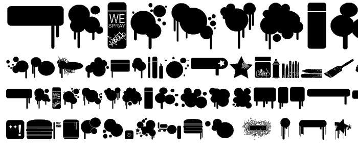 We Spray font