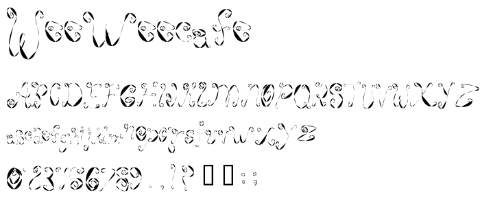 WeeWeeCafe font