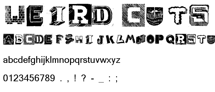 Weird Cuts font