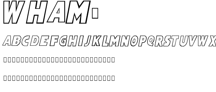 Wham! font