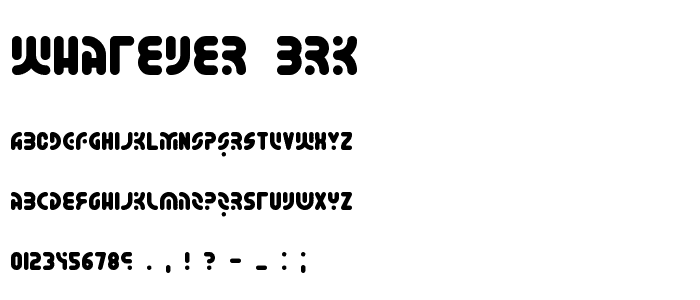 Whatever BRK font