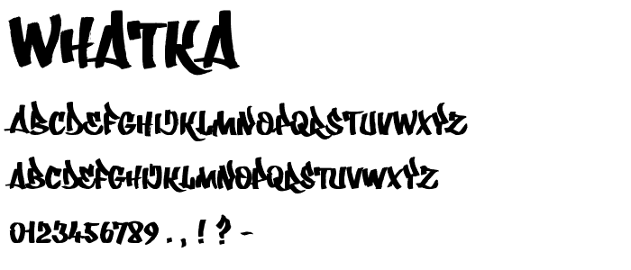 Whatka_ font