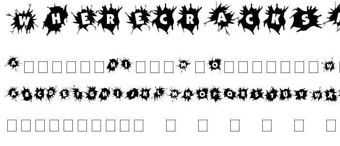 WhereCracksAppear font