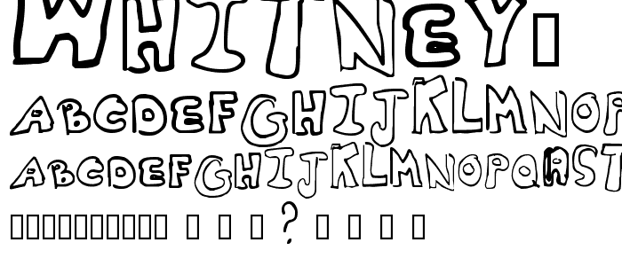 Whitney2 font