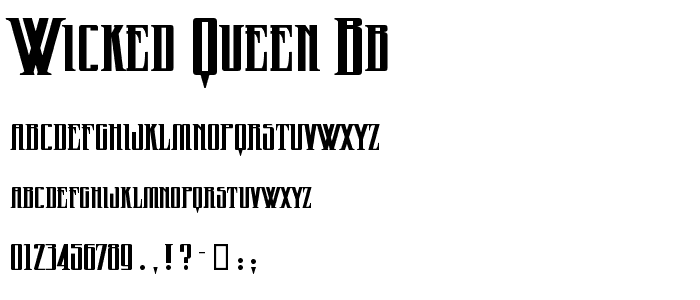 Wicked Queen BB font