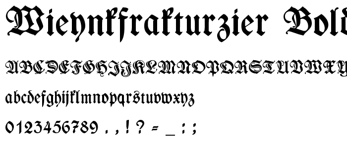 WieynkFrakturZier Bold font