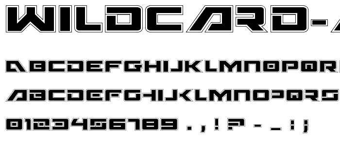 Wildcard Academy font