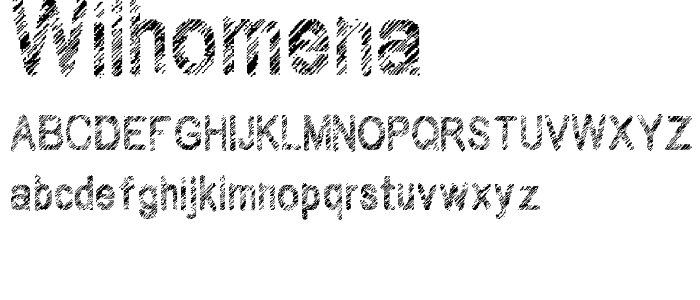 Wilhomena font