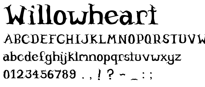 Willowheart font