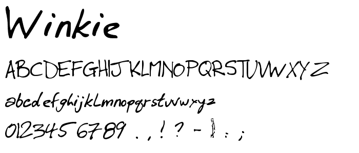 Winkie font