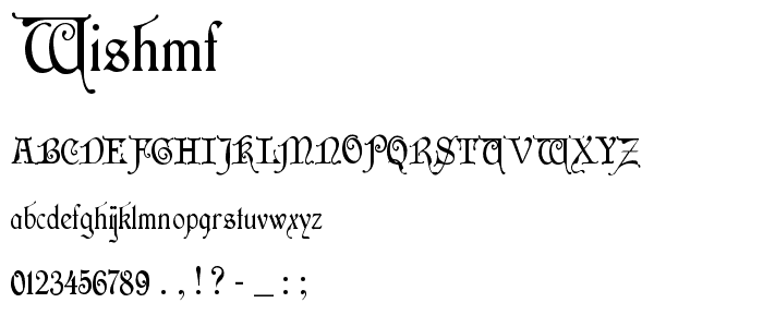 WishMF font