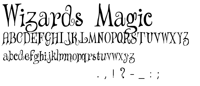 Wizards Magic font